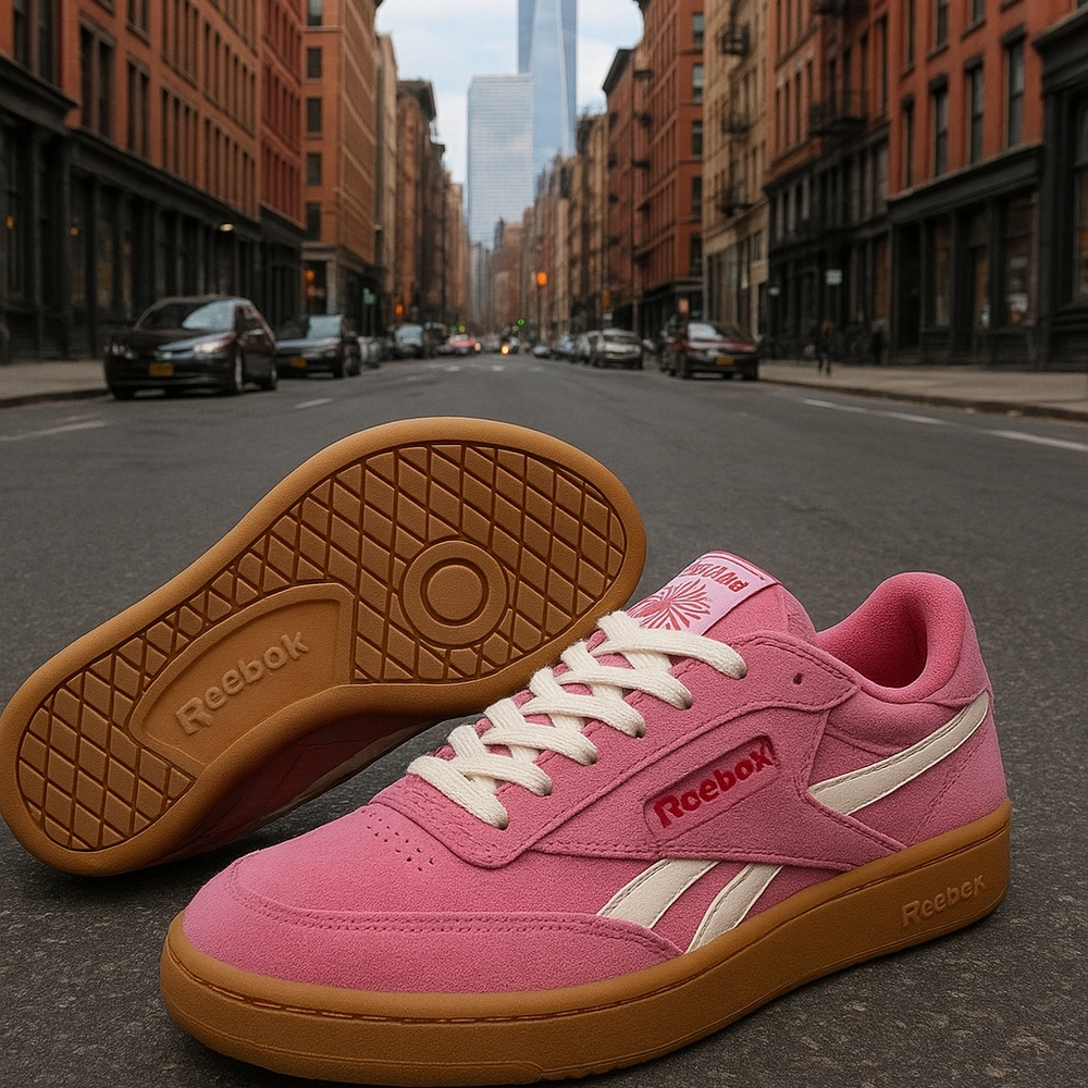 Reebok Classic Leather Forte Lounger Sneakers  Pink/White Size 7.5 Women's NEW